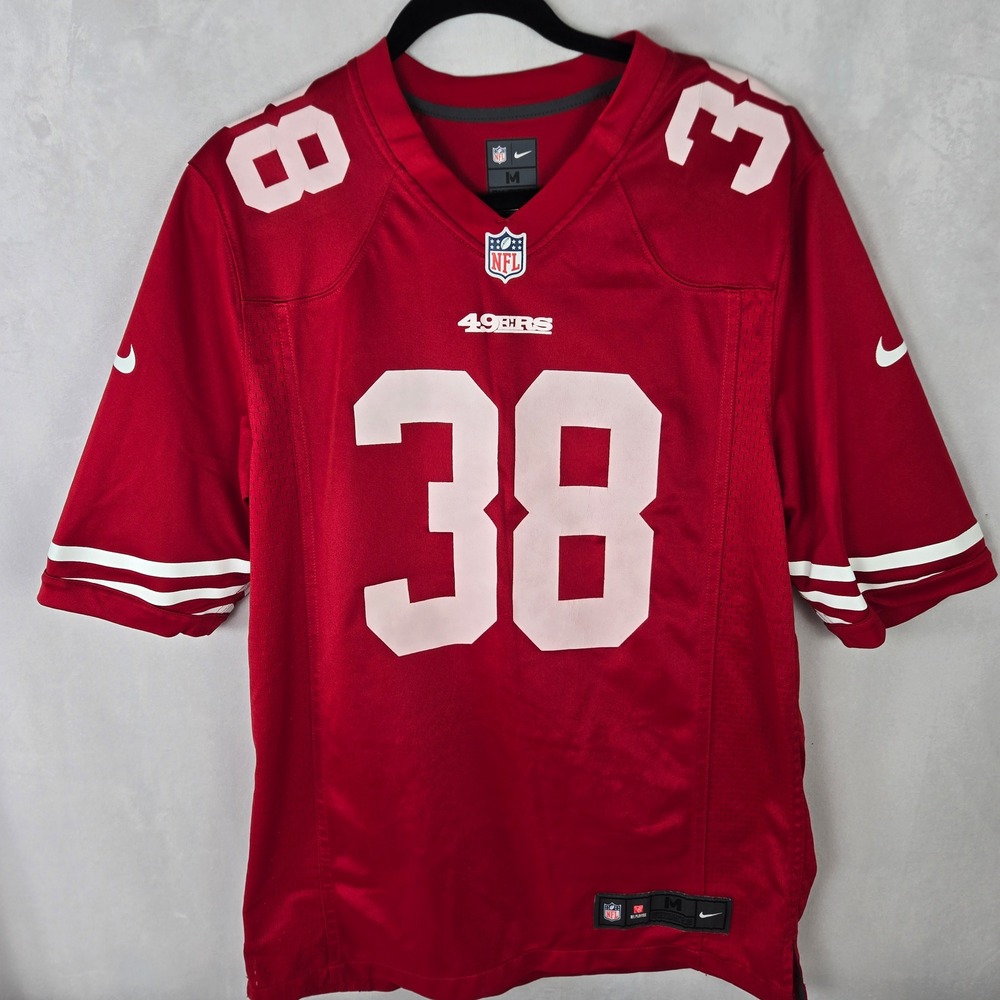 Nike San Francisco 49ers On Field Robles 38 NFL Jersey Red Mens M Football Paso